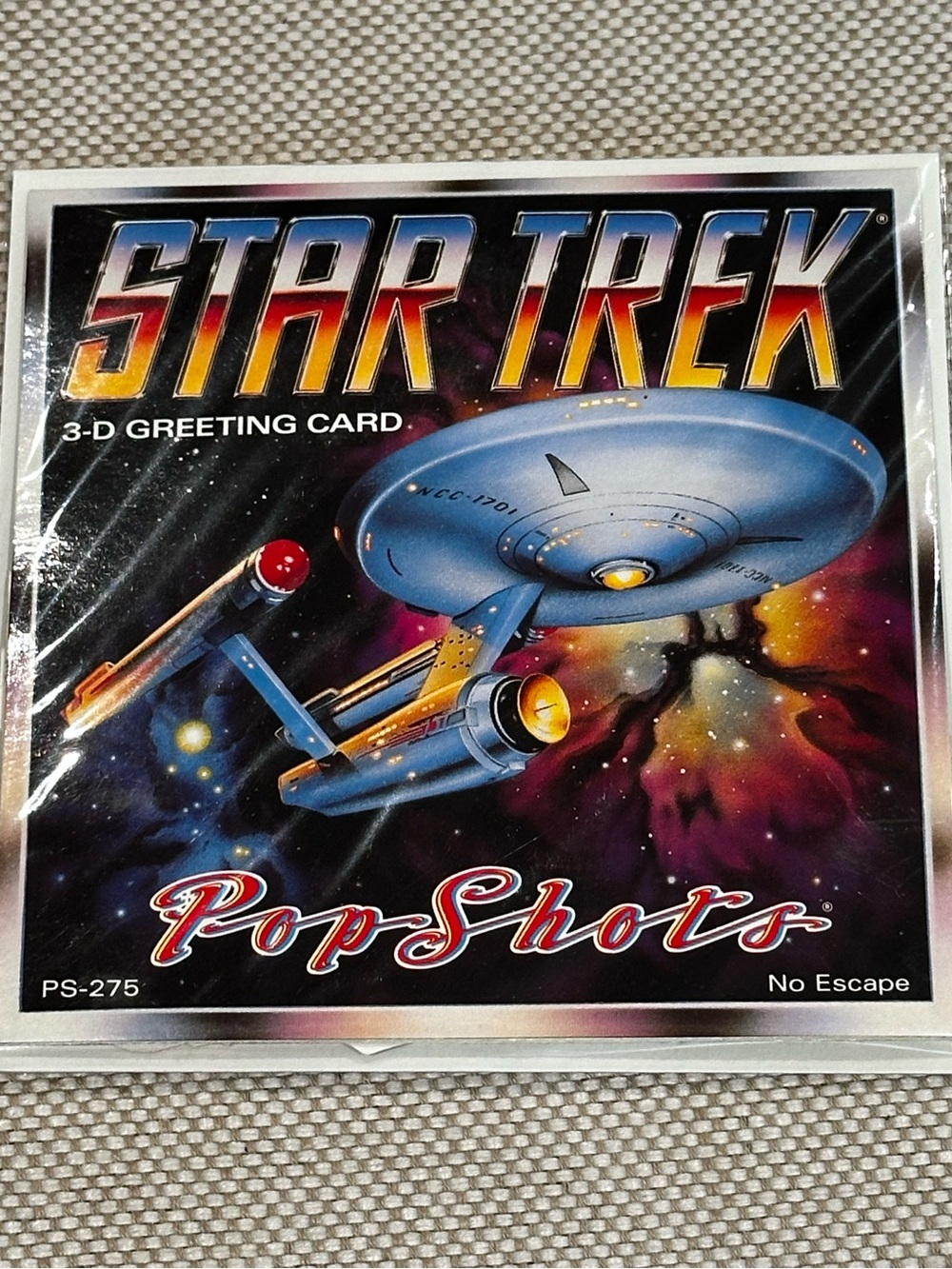 STAR TREK Vintage Pop Shot "No Escape" Greeting Card Series #275 NEW pristine!